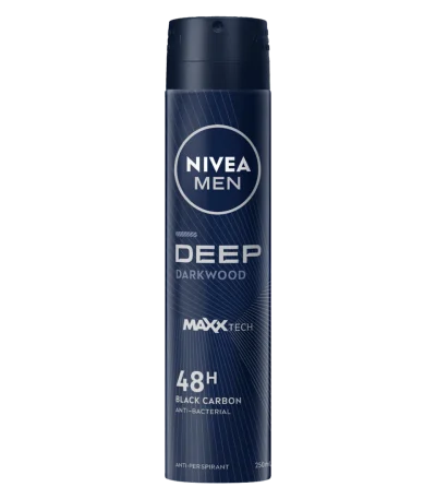 nivea men deep darkwood anti-perspirant aerosol deodorant