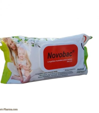 novobac lingettes humides pour bebes ph5.5 120 lingettes