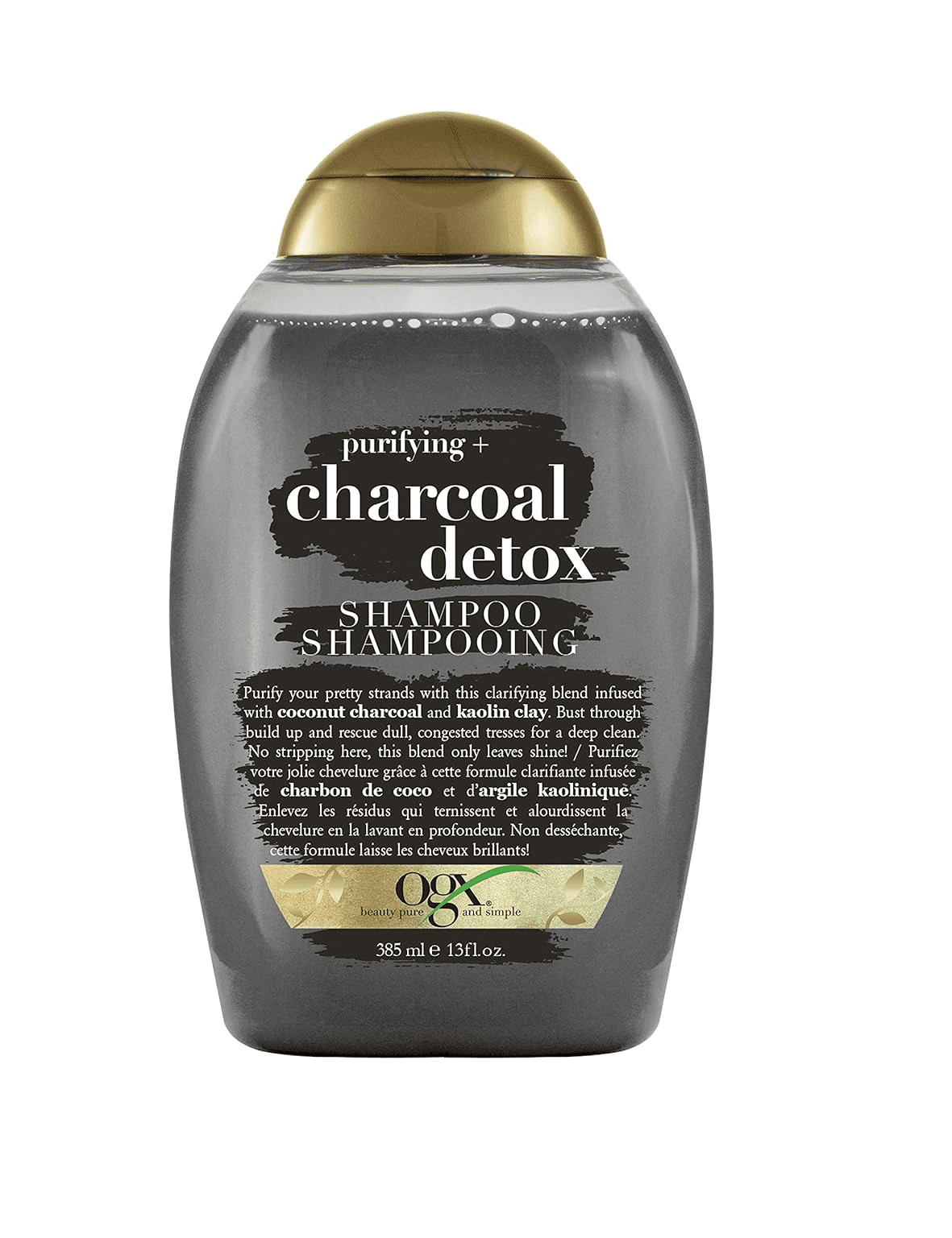 OGX SHAMPOOING PURIFIANT + D&Eacute;TOX AU CHARBON – 385 ML