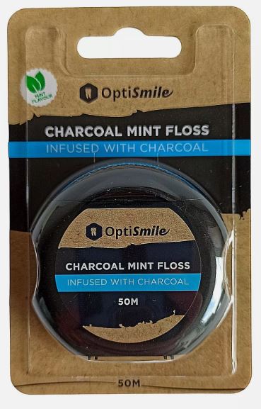 optismile fil dentaire menthe et charbon 50m