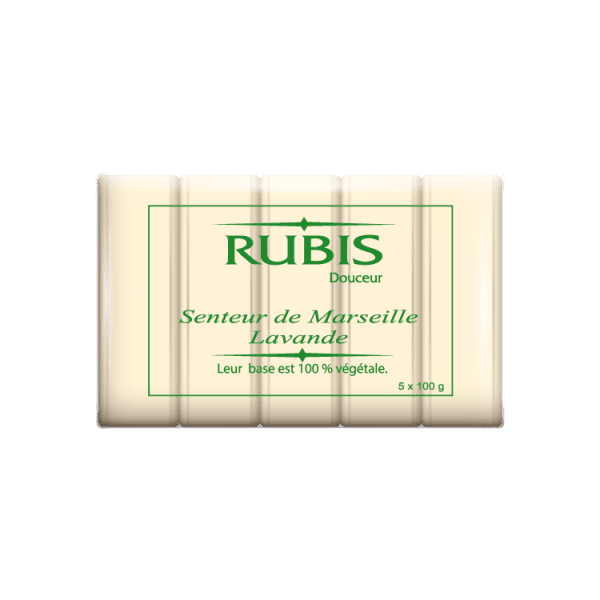 rubis – 5 x 100 gr savon de marseille (eco-pack)