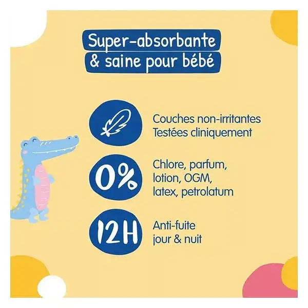 CARRYBOO COUCHES &Eacute;COLOGIQUES TAILLE 2 ( 3-6 KG ) 50 UNITES