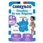 carryboo couches ecologique taille 4+ ( 9-20 kg ) x 42