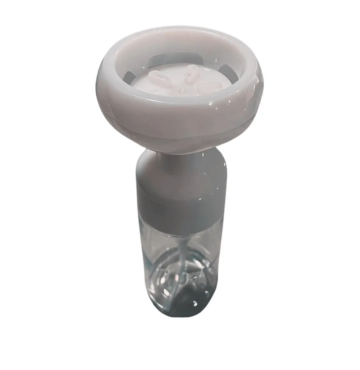 FLACON POMPE A MOUSSE DE 120 ML – FLACON A BOUCHON A VIS -RECHARGEABLE