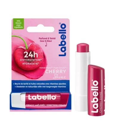labello hydratation des levres 24 h brillance cerise