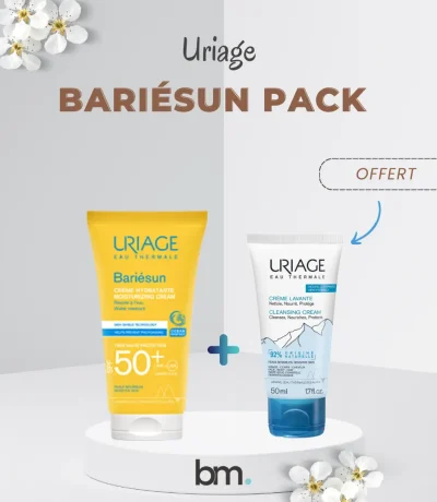 uriage bariesun ecran creme spf50+ + creme lavante 50ml offert