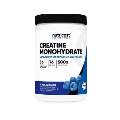 nutricost creatine monohydrate framboise bleue 500g