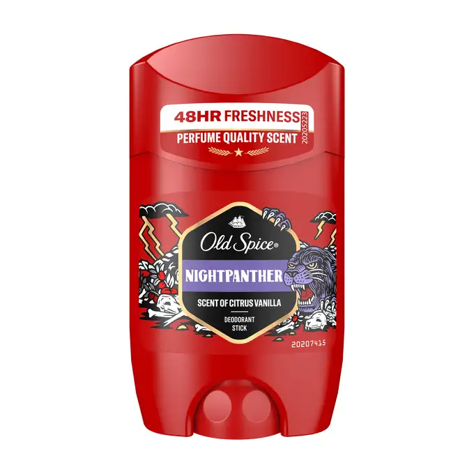 old spice deodorant en stick - nightpanther - pour homme - agrumes et vanille - 50 ml