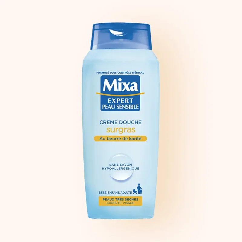mixa creme douche surgras - peaux sensible - 400ml