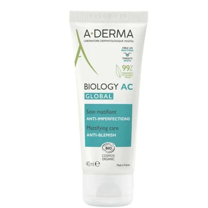 A-DERMA BIOLOGY AC GLOBAL SOIN MATIFIANT 40 ML 1 A-DERMA BIOLOGY AC GLOBAL SOIN MATIFIANT 40 ML