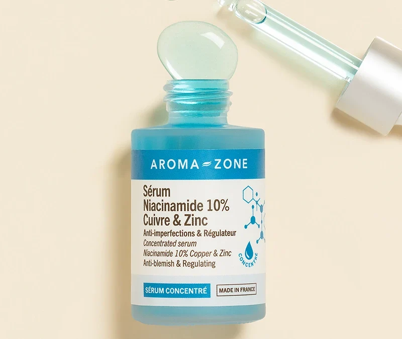 aroma-zone serum niacinamide cuivre & zinc 10% 30ml — pores et sebum