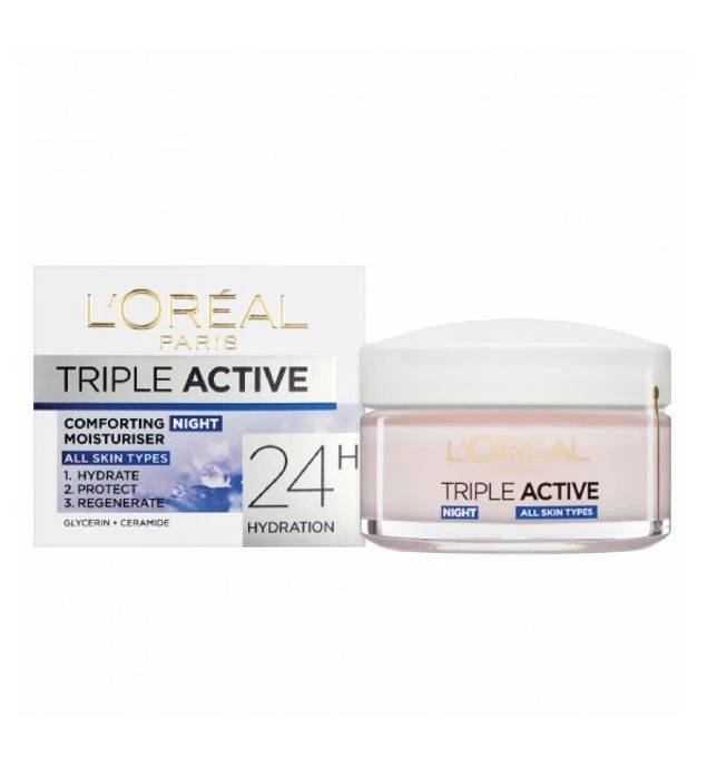 l'oreal triple active creme hydratante nuit 50ml — soin nuit multi-protection