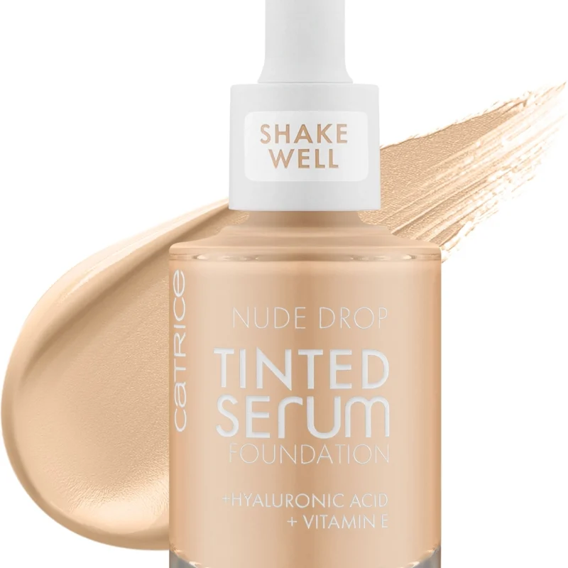 catrice nude drop fond teint serum 010n — serum teinte eclat carnation tres claire neutre
