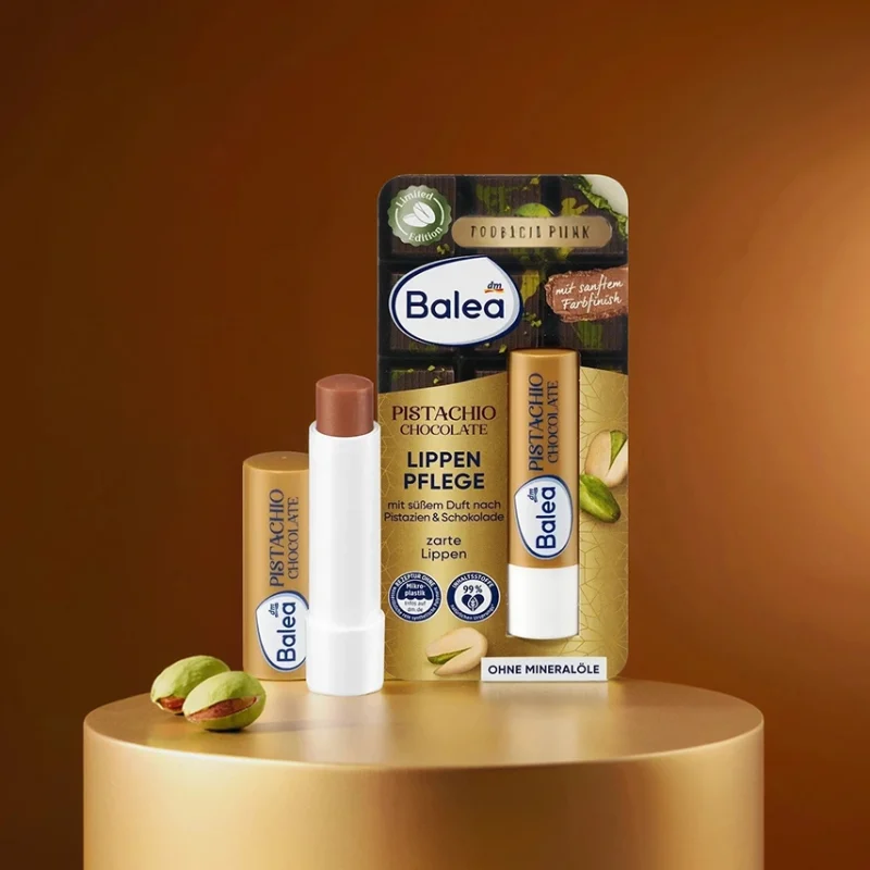 balea baume levres pistachio chocolate — soin levres pistache et chocolat