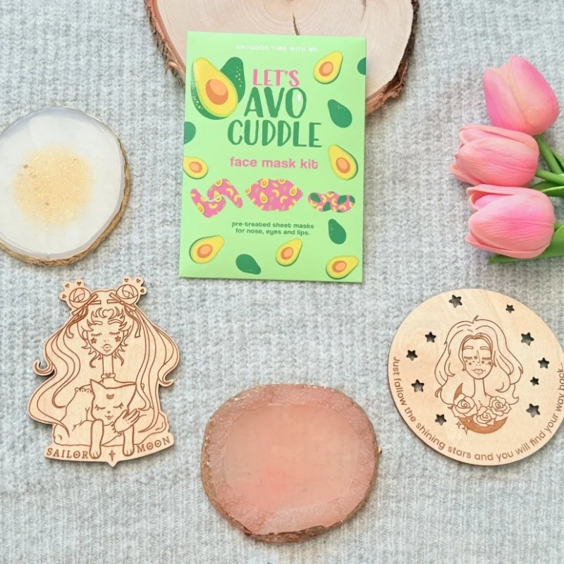 avocood set de masques pour visage 3 pcs — soins visage naturels