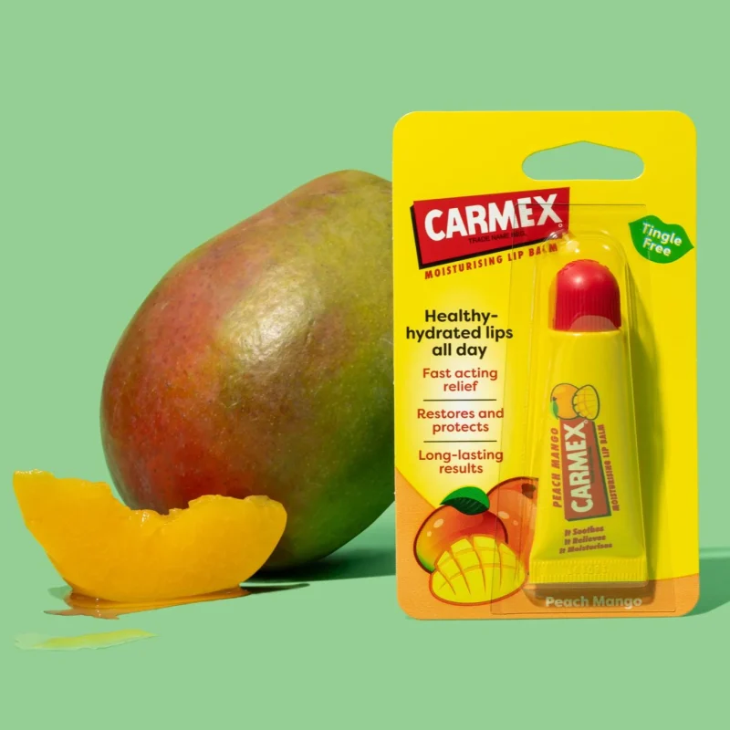 carmex baume a levres peche mangue