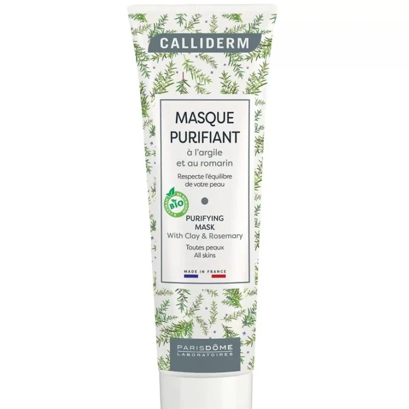 calliderm masque purifiant a l`argile et au romarin - 150gr