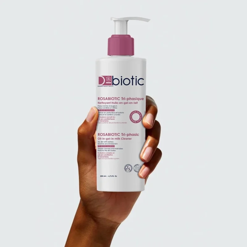 d-biotic rosabiotic tri-phasique gel 200ml — soin rosacee tri-actif apaisant