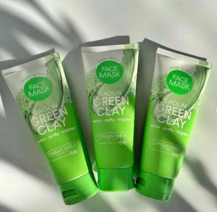 face mask kaolin green clay masque argile kamomille extrait pour visage