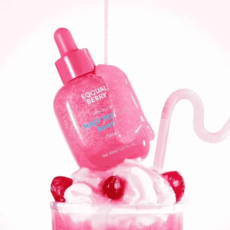 eqqual berry lush blush nad+peptide boosting serum 30 ml