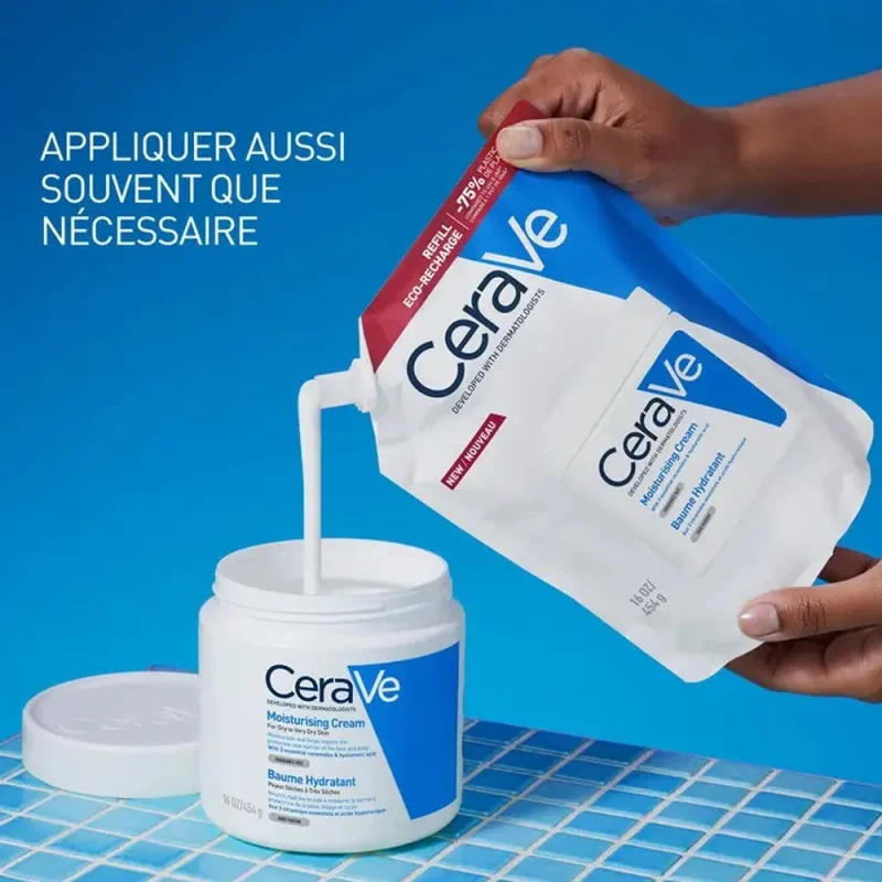 cerave baume hydratant eco recharge 454g