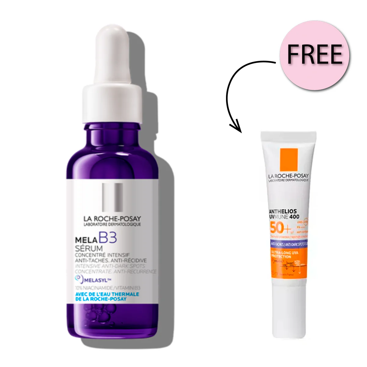 LA ROCHE POSAY PACK MELA B3 + ANTHELIOS UVMUNE 400 FLUIDE ANTI TACHE 15ML 1 LA ROCHE POSAY PACK MELA B3 + ANTHELIOS UVMUNE 400 FLUIDE ANTI TACHE 15ML