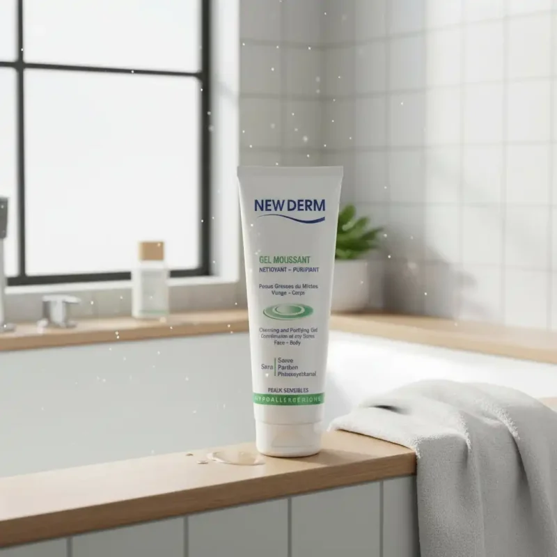 new derm gel moussant 250ml