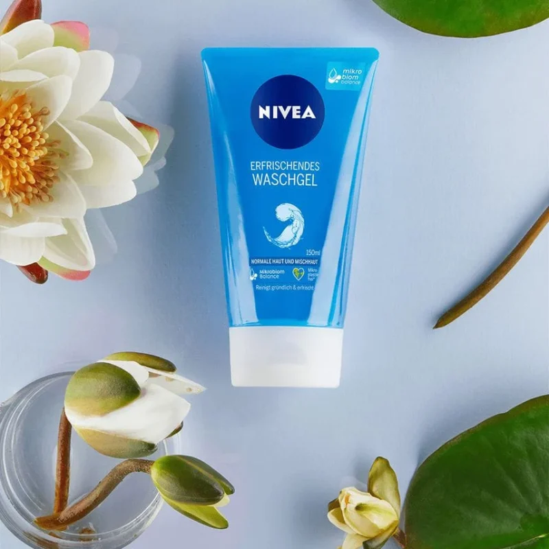 nivea gel nettoyant refreshing lotus flower 150ml — fraicheur purifiante