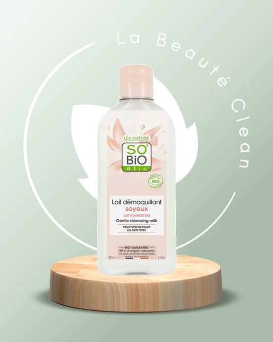 so'bio lait demaquillant soyeux lait d'anesse 200ml