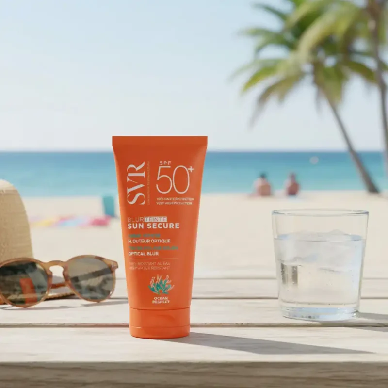 svr sun secure blur teinte biege spf 50+ 50ml
