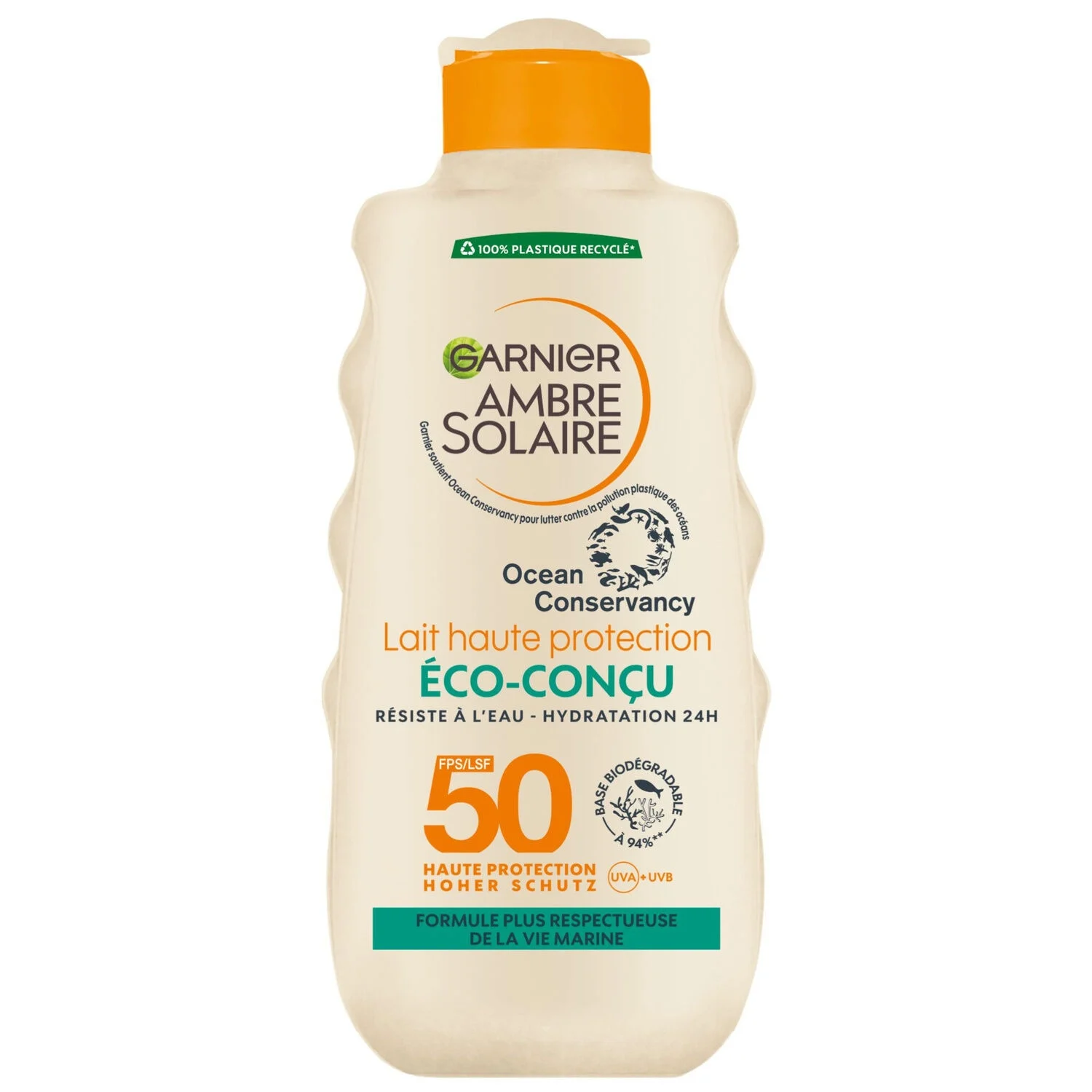 Garnier Ambre Solaire Lait Eco-Concu SPF50+ 200ml — Lait Solaire Haute Protection Durable 1 Garnier Ambre Solaire Lait Eco-Concu SPF50+ 200ml — Lait Solaire Haute Protection Durable